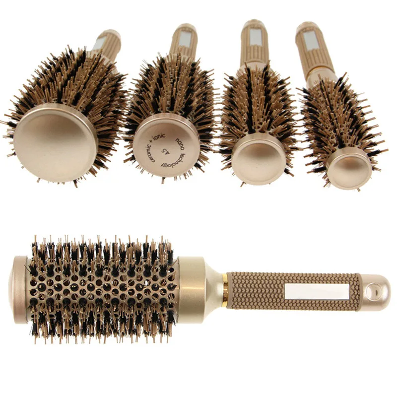 Professional Hairdressing Brushes Salon Curling Roll Comb Set Hair Dryer Brush For Womens Hair Supplies Barbershop Accessories 4