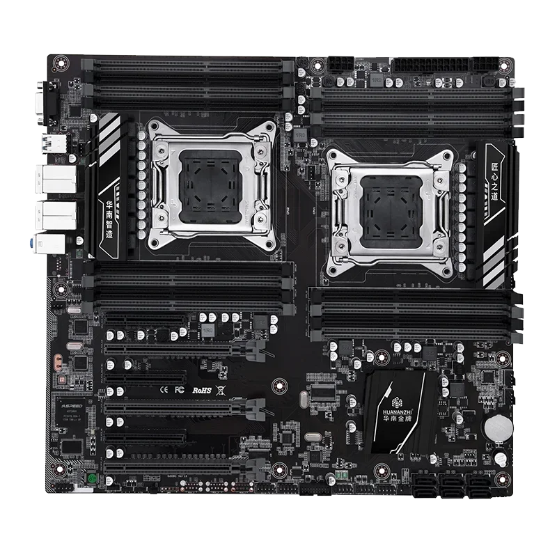 HUANANZHI 16D X79 마더보드 키트 듀얼 CPU, E5 2697 V2 DDR3 512G(16*32G) ECC RAM 1866 X79 서버 세트 지원 크로스파이어