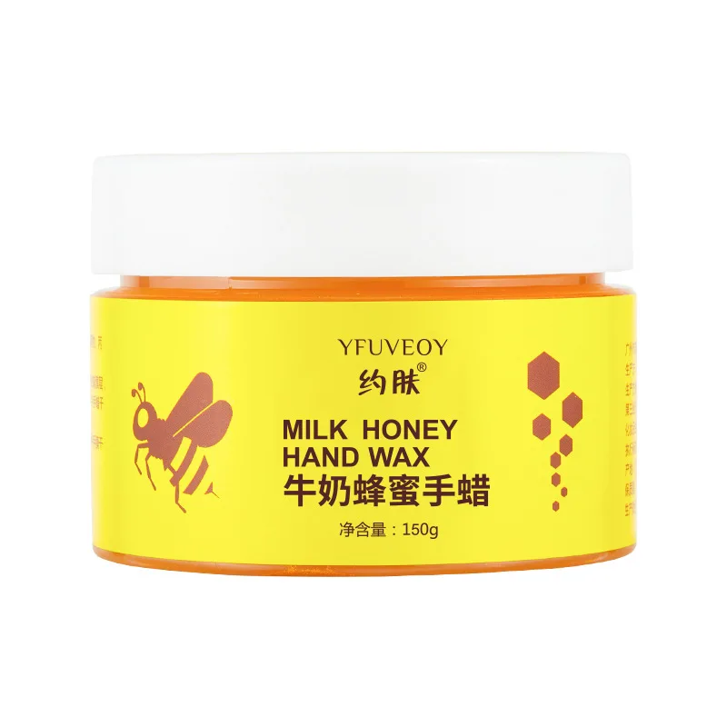 Gold Milk Honey Hand Wax Mask Moisturizing Exfoliating Hydrating Moisturizing Tear and Pull Hand Mask Care