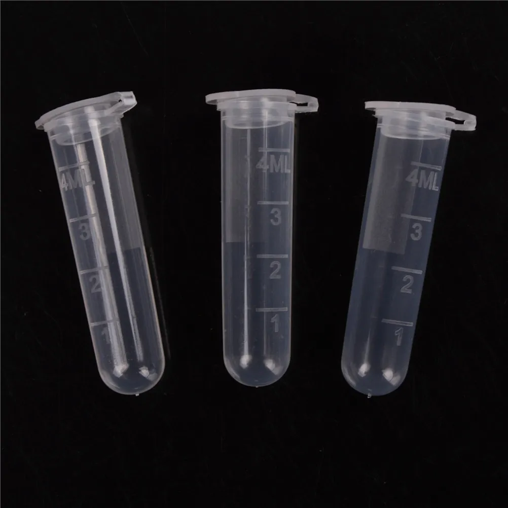 

30 Pcs 5ml Plastic Centrifuge Lab Test Tube Vial Sample Container Bottle with Cap