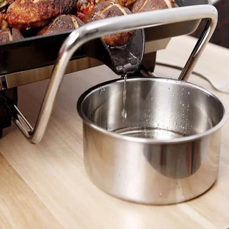 1500W Household Electric Grill Smokeless Barbecue Skewers Electromechanical Grill Pan Non-Stick Iron Fish Oven