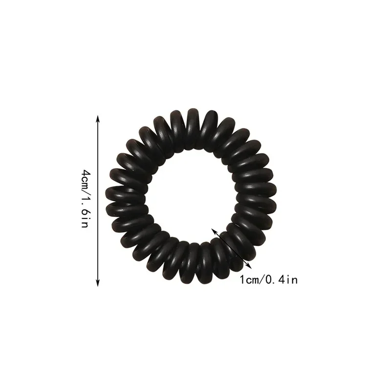 3-Pack Spiral Hair Ties - High Elasticity Bands
