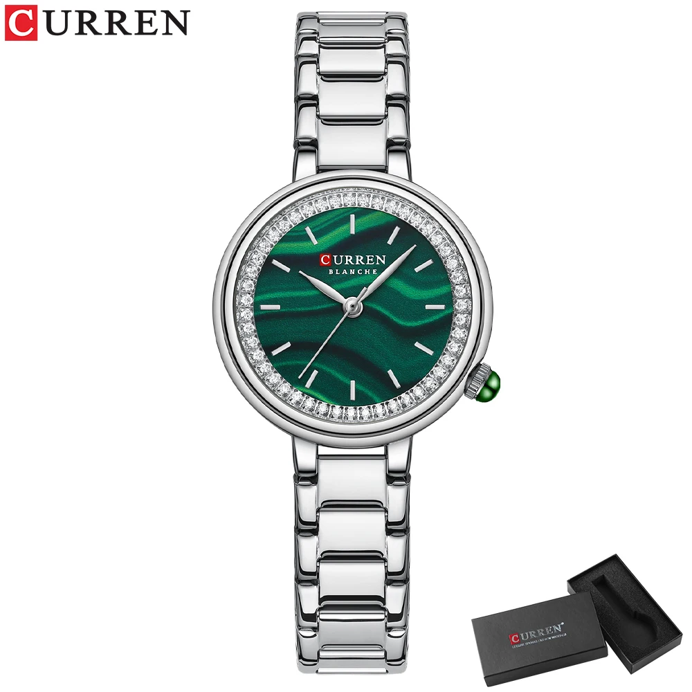silver green box