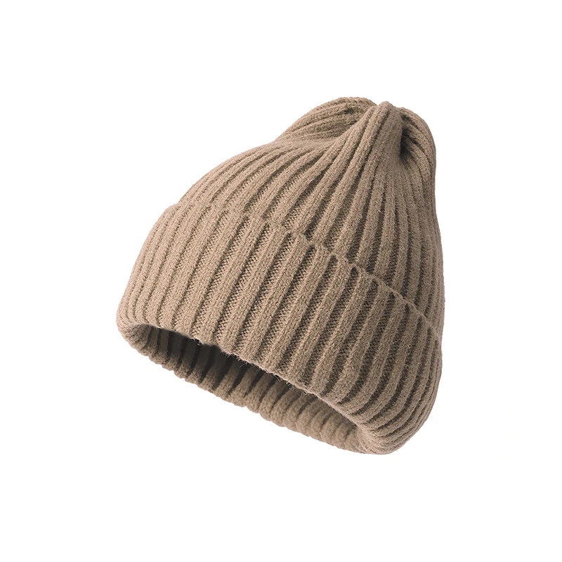 Nuovo berretto invernale per donna uomo ragazzo ragazza uncinetto Skullies cappello tinta unita unisex autunno berretti lavorati a maglia berretti selvatici_voghion.com