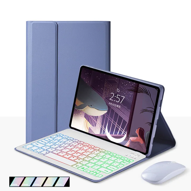 Capa para Honor Pad x8 Case 10.1 Polegada 2023 Capa do Teclado Tablet Shell para Funda Honor Pad x8 Capa Russo Espanhol Teclado Funda