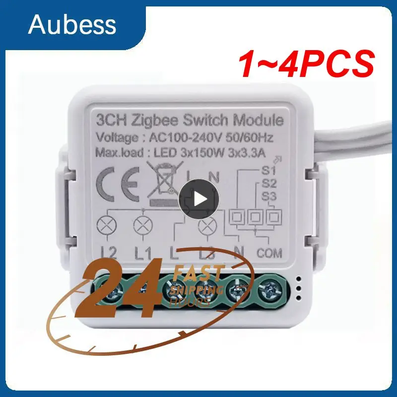 

1~4PCS Tuya Smart WIFI Module for Roller Blinds Shutter Switch Break Relay Work for Smart Life App