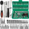 46pc Drive Socket Set 1/4 inch Ratchet Wrench Set with Sockets Metric Hex Bit Socket Set Mechanic Tool Kits for Auto Repair Hous 46pc Drive Socket Set 1/4 inch Ratchet Wrench Set with Sockets Metric Hex Bit Socket Set Mechanic Tool Kits for Auto Repair Hous