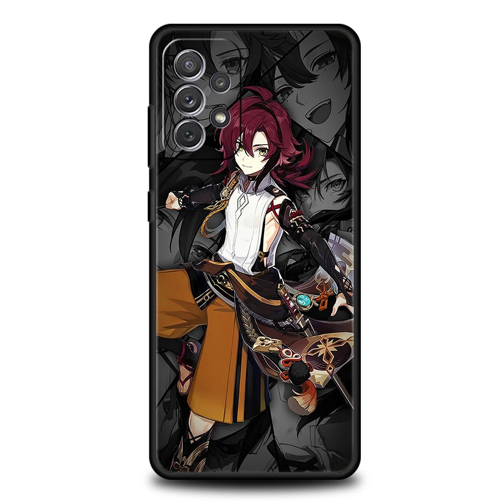 Amine Genshin Impact Game Handyhülle für Samsung Galaxy A15 A14 A25 A54 A34 A51 A71 A72 A73 A32 A52 A52S A11 A21S 5G Soft Shell – Detail 8