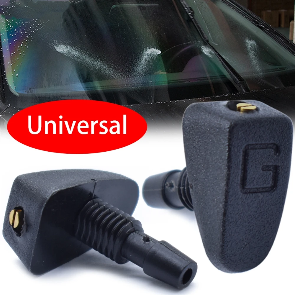 Universal Car Front Windshield Windscreen Washer Jet Nozzles Water Fan
