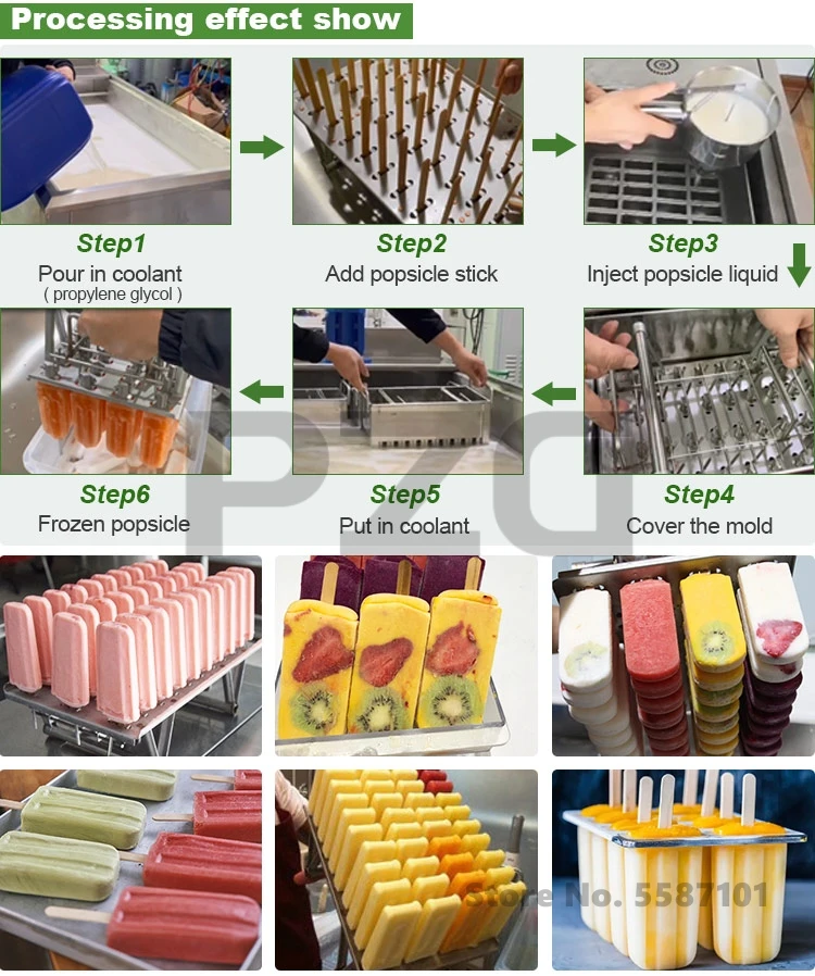 Stainless Steel 1 2 4 6 8 10 12 Custom Mould Style Ice Cream Popsicle Lolly Maker Frozen Ice Cream Bar Pop Make Machine 6