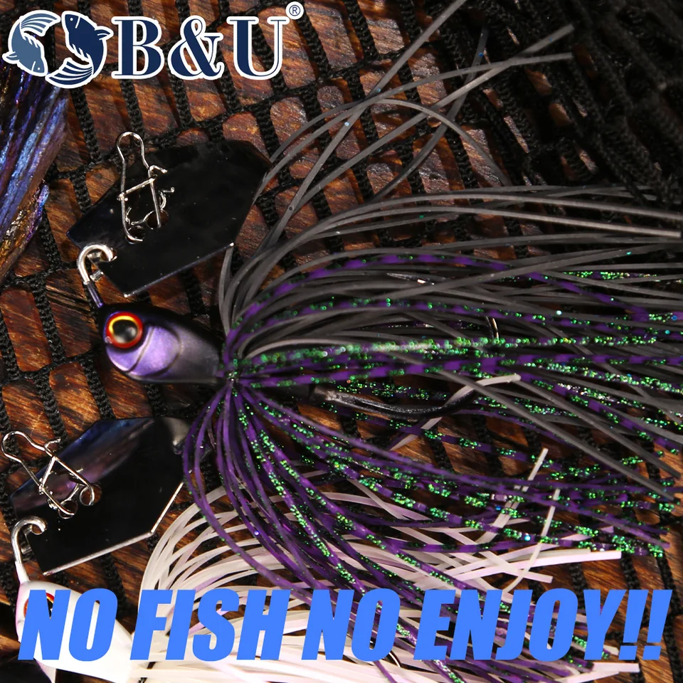 B&U 낚시 루어 Chatter Bait Spinner 미끼 블레이드 지그 댄서 Buzzbait wobbler chatterbait  for bass pik - AliExpress