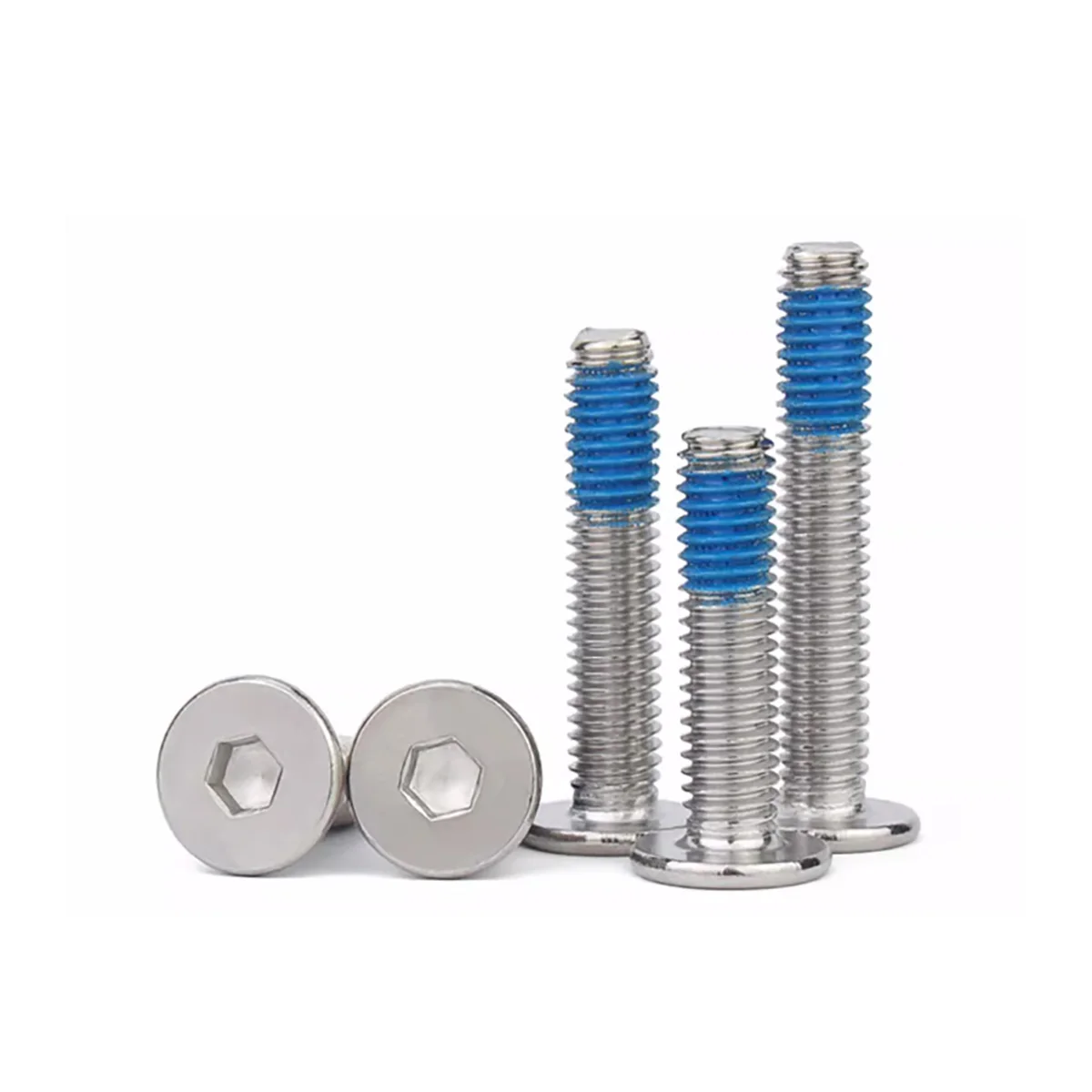 

304 Stainless Steel Glue/Dispensing Flat Head Hexagon Socket Screw M2M2.5M3M4M5M6