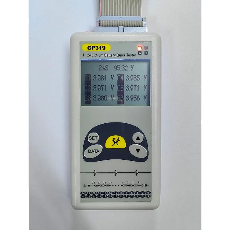 YYHC-319 1-24S Lithium Battery Tester Battery Voltage Tester with Tool Box Enables Quick Measurement