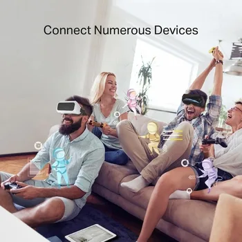 TP-Link WiFi 6 Internet Gaming Router - Tri Band High-Speed ax Router, Wireless Smart VPN Router for a Large Home, 2.5G WAN 5