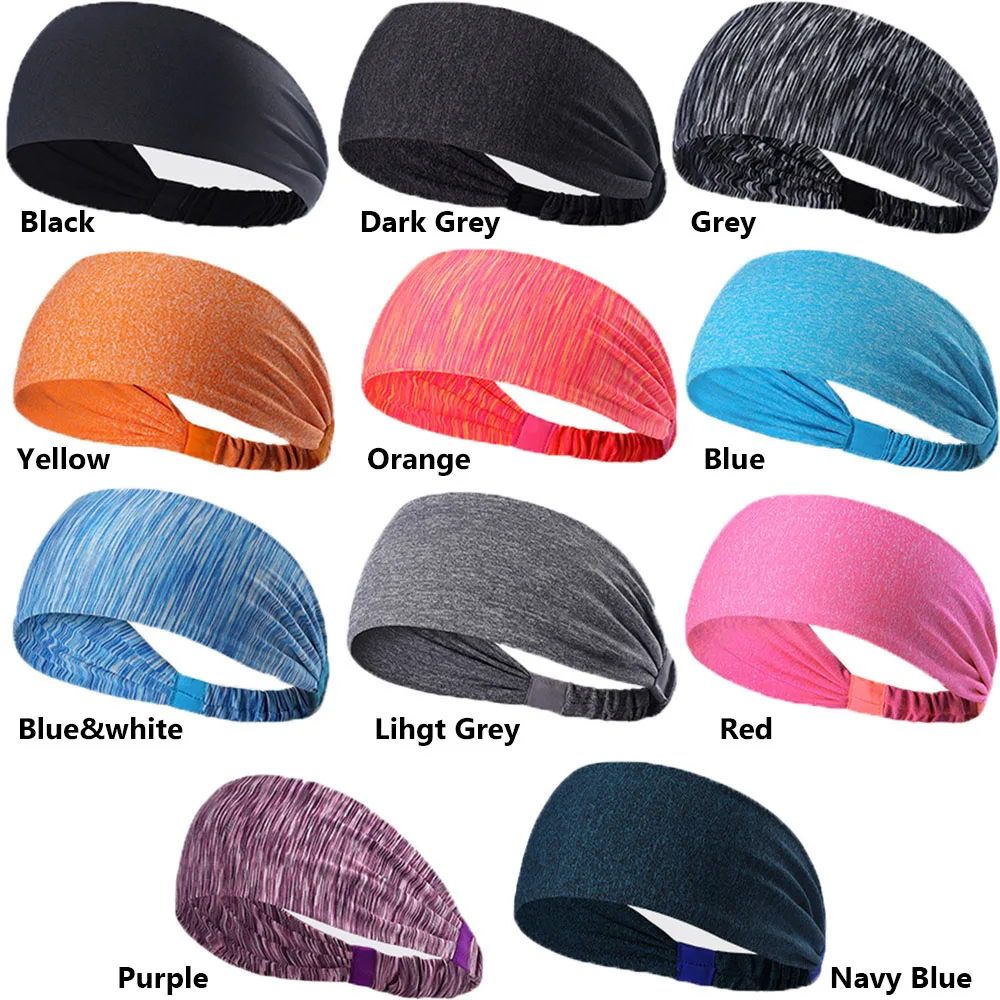 Sports Headbands Headbands for Yoga Workout Running Athletic Wear Wide Turban Headbands Headscarf For Men and Women