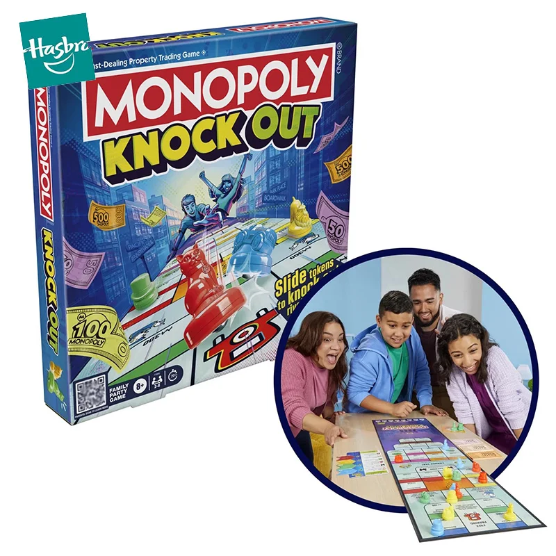 hasbro-jeu-de-societe-de-jeu-d'origine-monopoly-knock-out-commerce-de-propriete-rapide-ixde-famille-cadeau-d'anniversaire-authentique