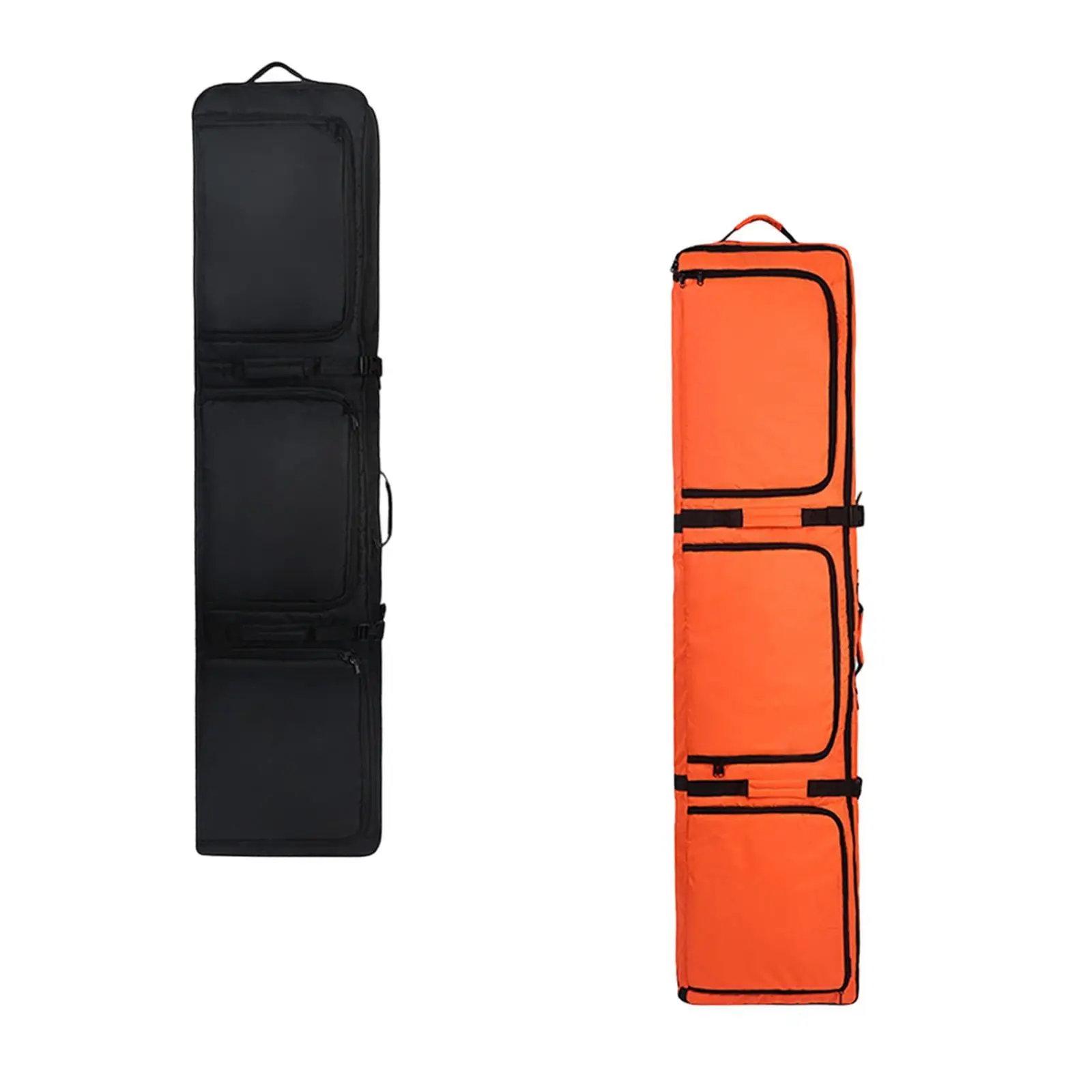 Ski Bag Fashion 3 Big Outside Storage with Wheels Roller Snowboard Bag for Airplane Travel Men 2 Sets Skis Boots Winter Sports