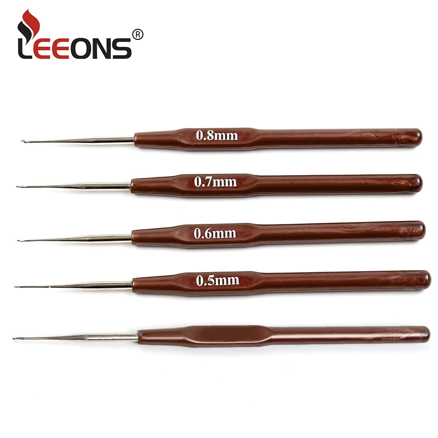 Bamboo/Plastic Crochet Hook Needles Hair Weaving For Braiding Dreadlocks Twist Hair,crochet hooks hair extensions tool