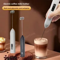 Mousseur à lait sans fil électrique type-c mélangeur à main en acier inoxydable Mini cafetière fouet mélangeur pour café Cappuccino crème 1