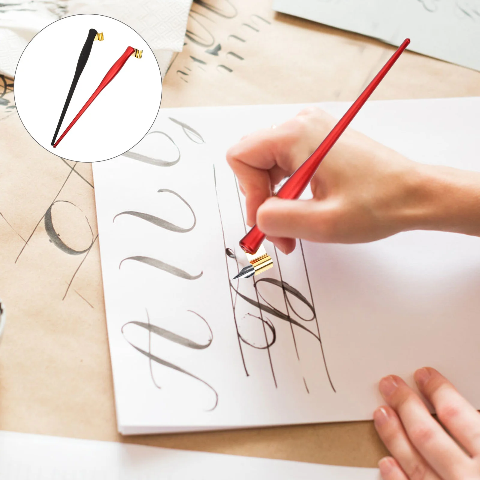 

Pen Holder Calligraphy Dip Oblique Bit Holder Bit Drill Core Pens Gothic Vintage Or English Grip Beginners Handed Design