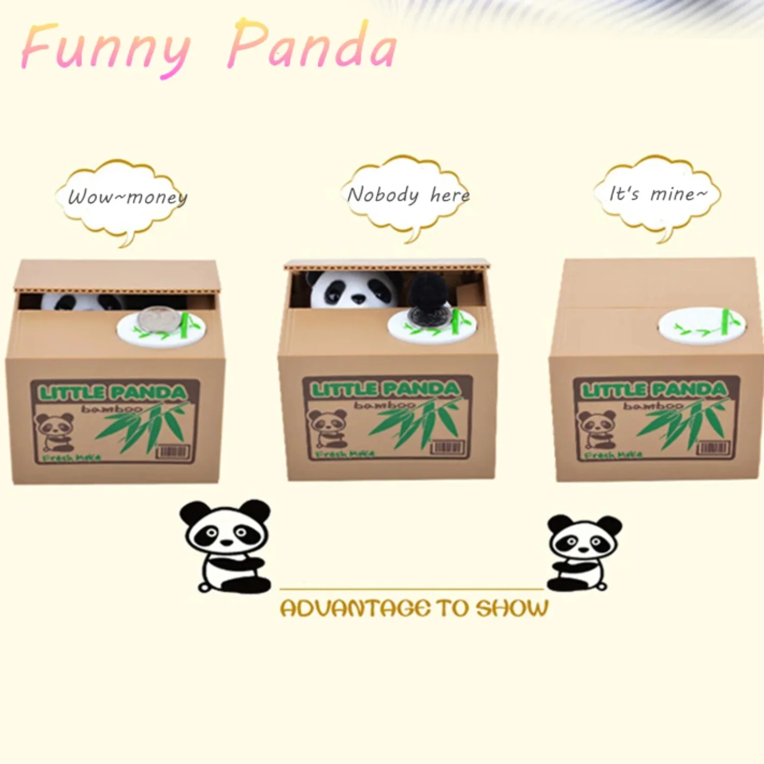 Adorable White Cat and Panda Coin Bank Money Saving Box for Kids - Perfect Gift! 6