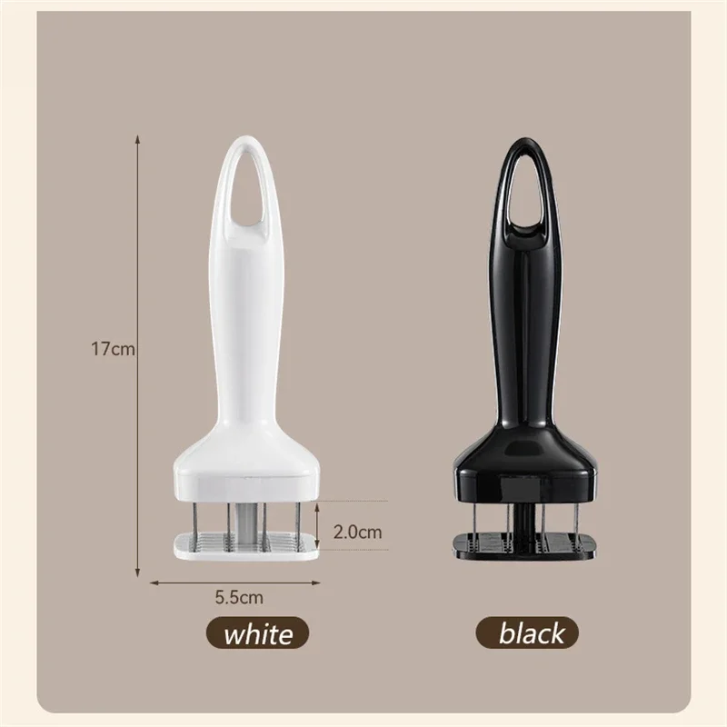 Stainless Steel Meat Needles Meat Hammer Pounders Wooden Handle Profession Tenderizer for Beef Tender Steak Kitchen Tools