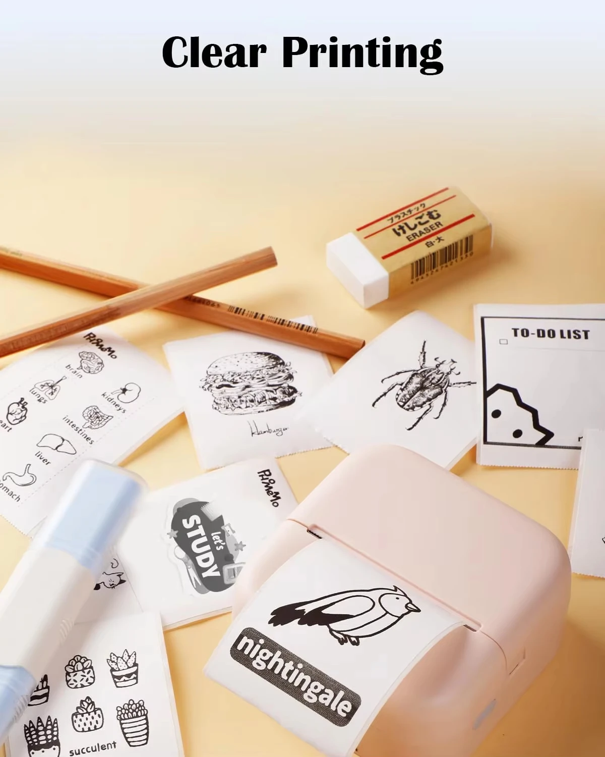 6 Rollen Druckerpapier Für Kinderkameras | Thermopapier Sofortdruck | Weißes Tintenloses Papier