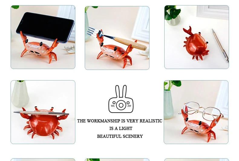 Crab Bluetooth Speaker with Phone Holder