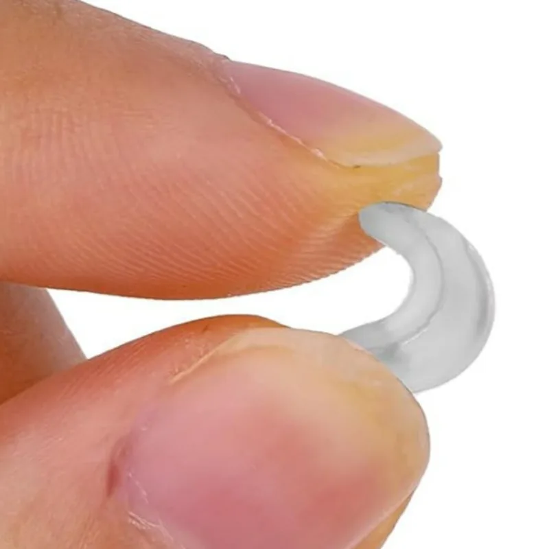 Silicone Non-slip Nose Pads D-shaped Solid Color Glasses Nose Support Long Lasting Eyeglasses Nasal Holder Eyewear Accessories