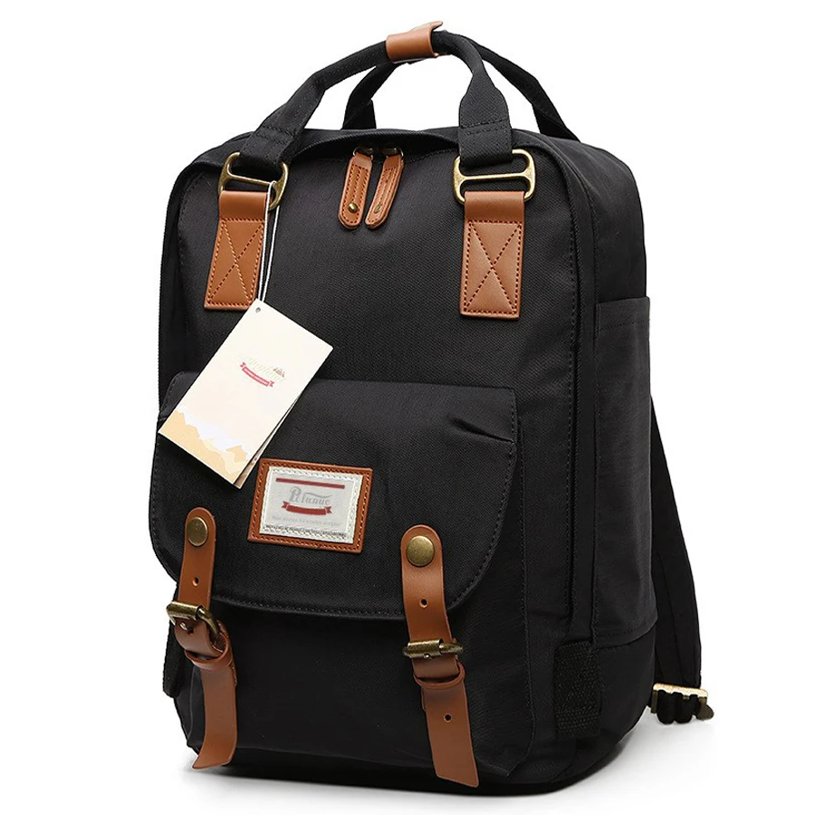 18L Women Backpacks Multi-Pocket Nylon School Backpack For Boys Girls 15.6 Inch Laptop Book Pack Mochilas 5