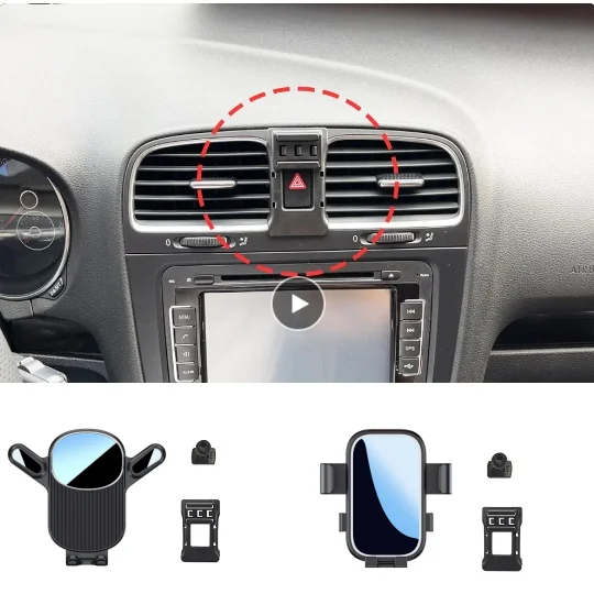 

Автомобильный держатель для телефона Volkswagen VW Golf 6 MK6 2009 2010 2011-2013, фиксированный кронштейн, специальное автомобильное крепление для телефона, зарядка