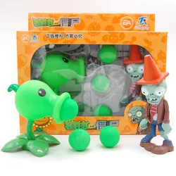 Plants vs Zombies 6 - Piece Toy Set: Cactus, Peashooter, Coconut Cannon & More - Fun Silicone Game Figures, Perfect Birthday Gift (686 - 1 - 2)