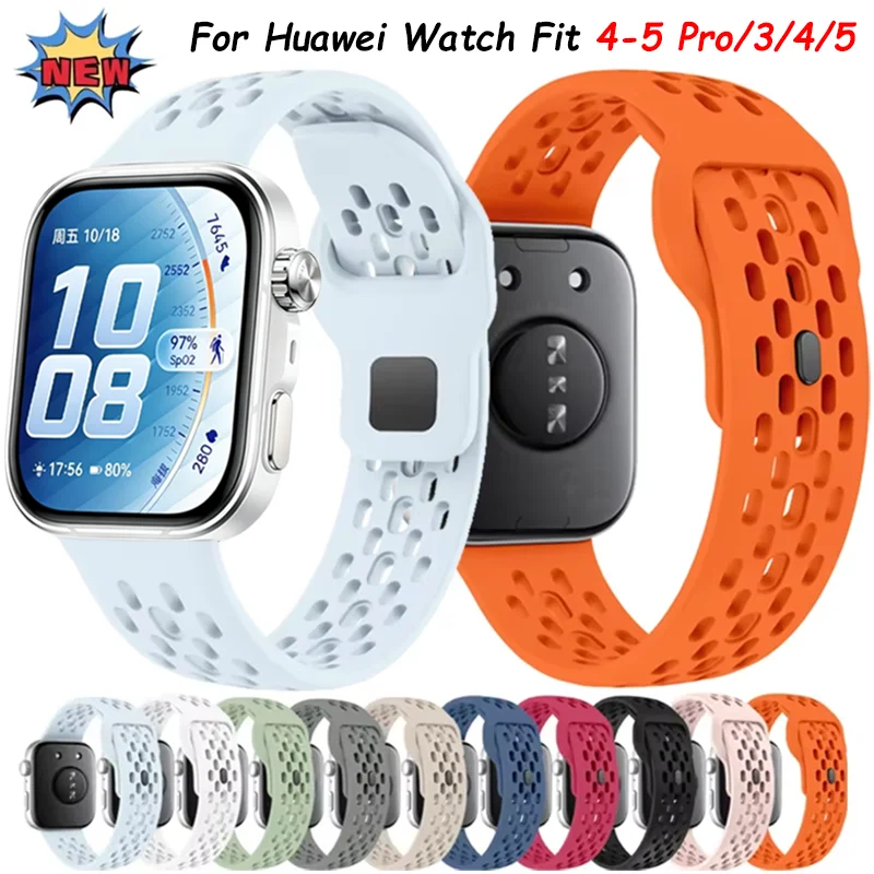 Breathable and Comfortable Sports Silicone Strap - Easy Adjustment Bracelet