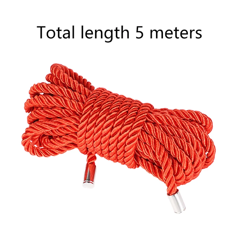 1 Stück 5 m dickes Polyester-Baumwoll-Bondage-Seil im Shibari-Stil, erotisches Fesselspielzeug für Fantasie-Sexspiele_voghion.com