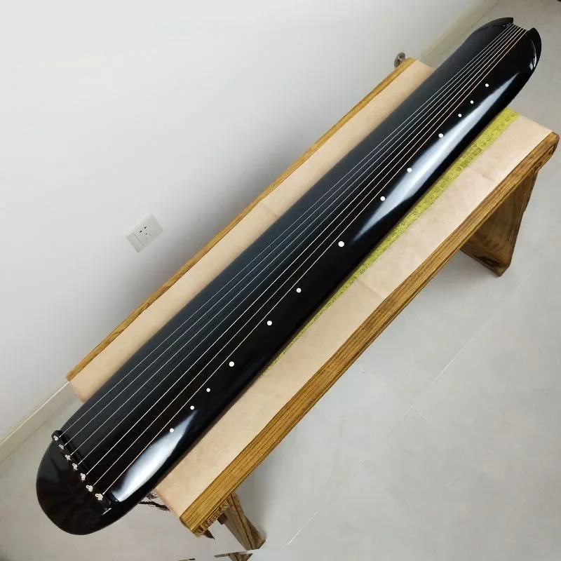 Guqin Hand-made Portable Fuxi Style Professional Guqin for Adult Beginners Practice Chinese Traditional Musical Instrument
