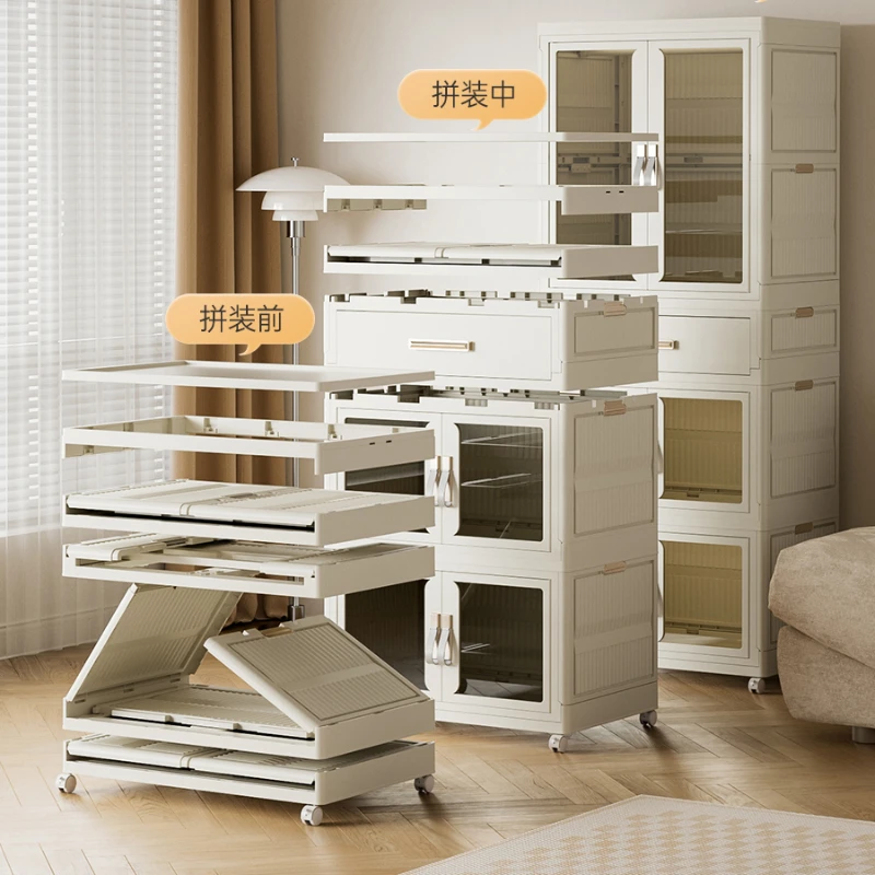 Mobile Plastic Children Wardrobes Drawer Organizer Storage Bedroom Children Wardrobes Baby Penderie Enfant Room Furniture MR50CW