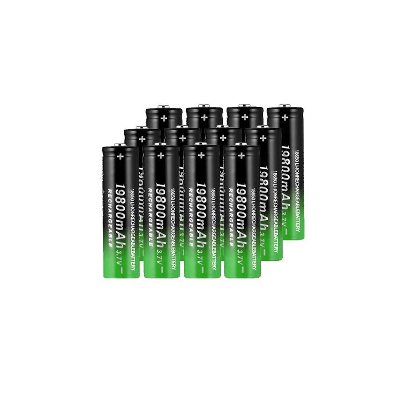 Rechargeable lithium batteries 19800mAh 3.7V 18650 Li-ion for remote control screwdriver