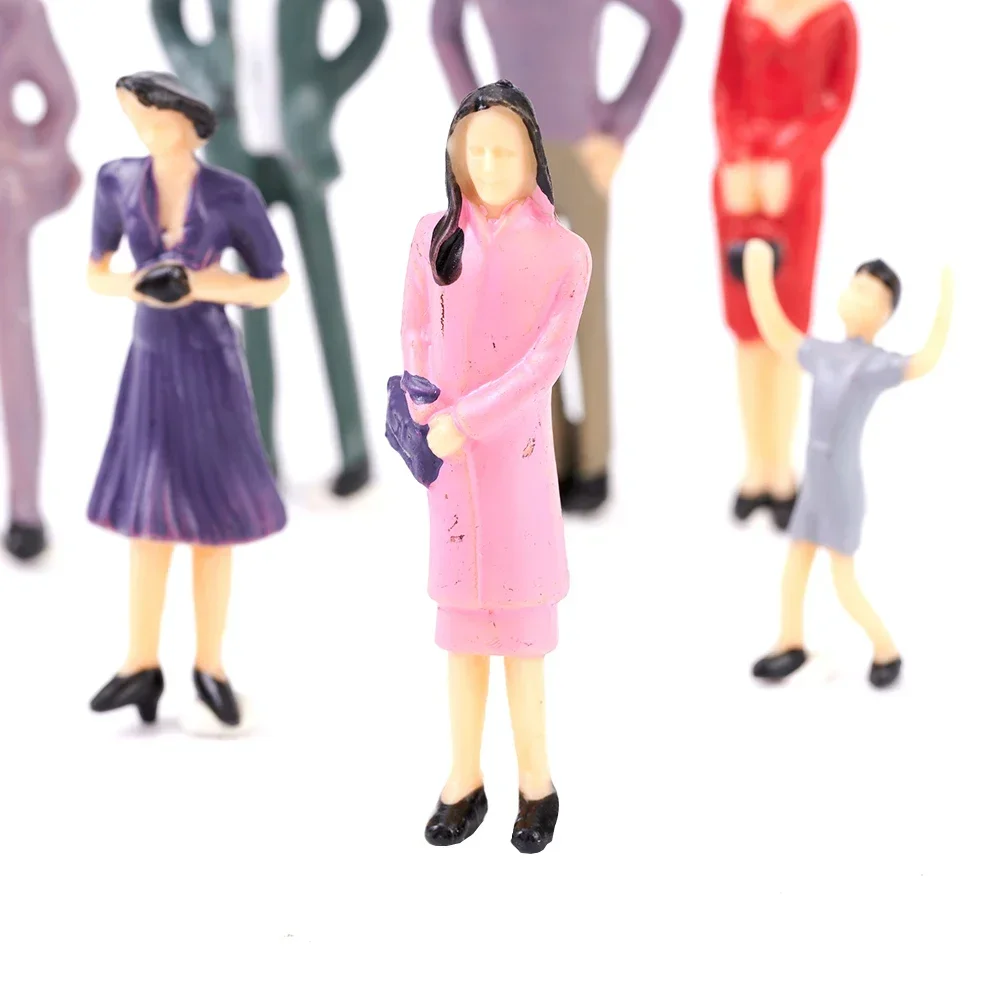 50Pc 1:32 Scale Plastic Models People Sitting Standing Figures Miniature Figure Toy Figurines Model Collection Toy Garden Decor garden decoration