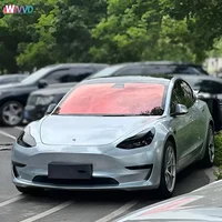 Solar Tint Film Ghost Rose Red Chameleon VLT78% Windscreen Foils Car Front Rear Window Tint Windshield Protection 5