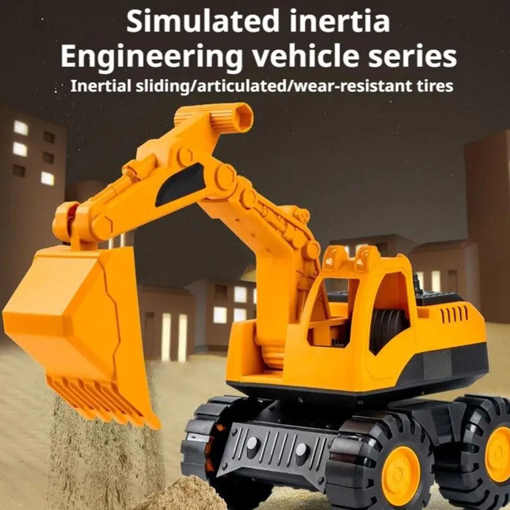 어린이용 대형 관성 엔지니어링 장난감 트럭, 두꺼운 내구성 해변 굴착기 삽 덤..