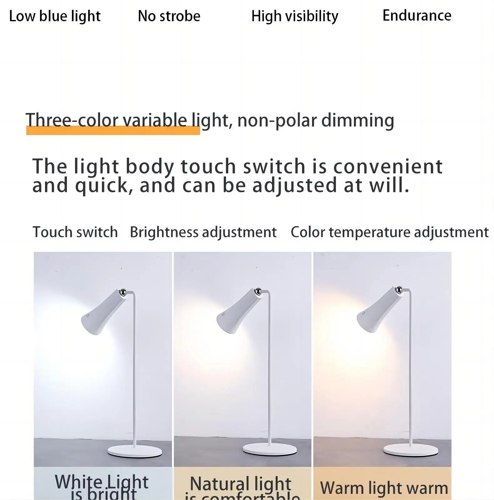 Description Picture 5 of itemPortable Rechargeable Lamp Bedside Table Room Decoration Bedroom LED Night Light Wireless Multi Function Desk Lamp Flashlight