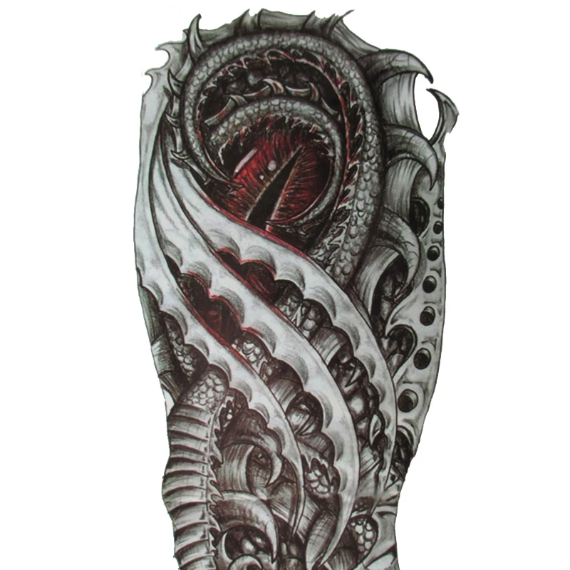 Augen des Drachen Große temporäre Tattoo-Aufkleber Männer voller Arm Bein Fake Transfer Tattoo Sexy Produkte profiliert Tatuagem Temporaria – Detail 4