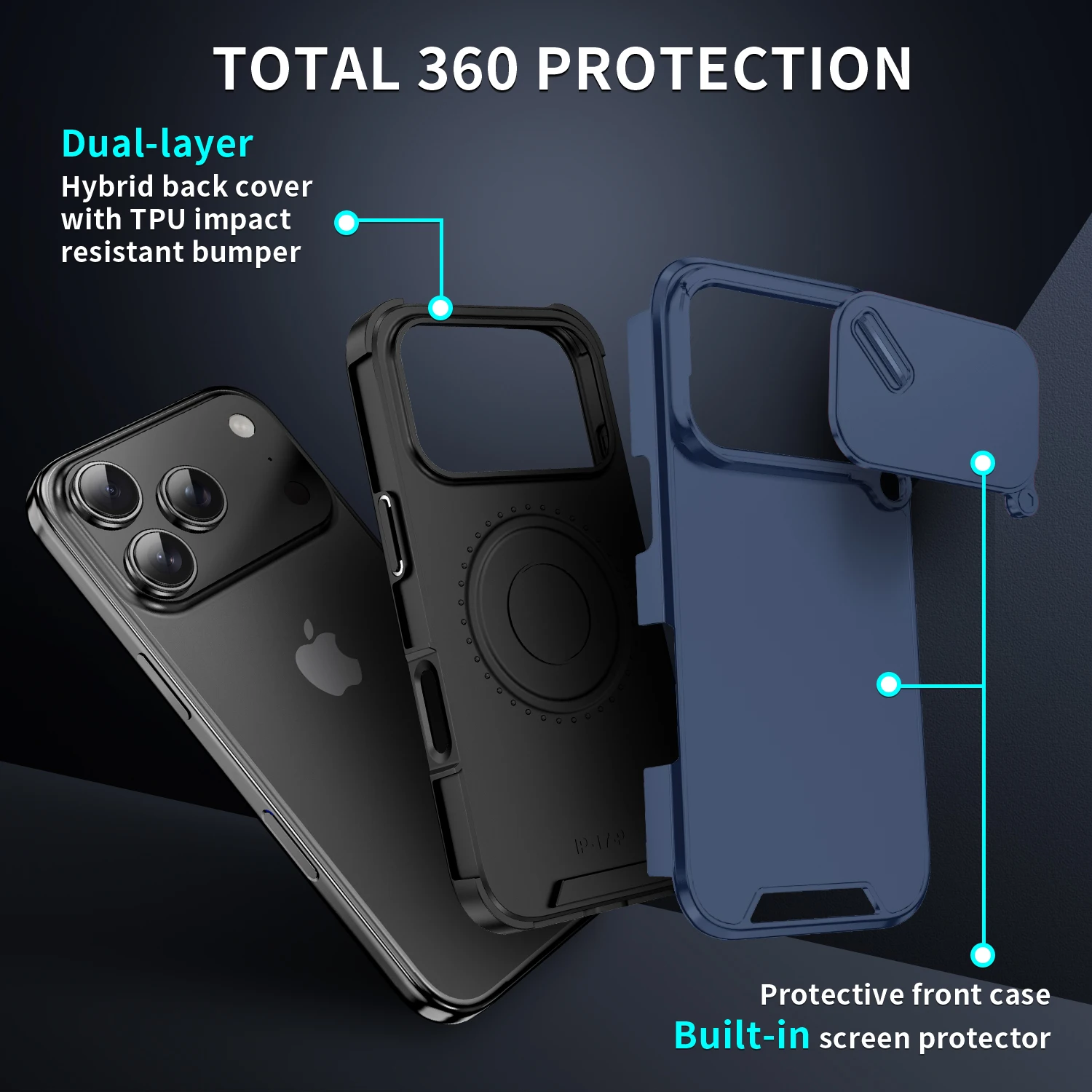 Shockproof Slide Camera Protective Case