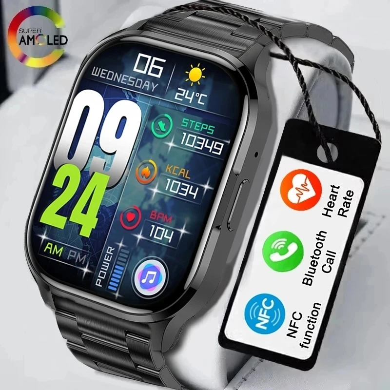 

Новинка, умные часы с AMOLED-экраном, функция всегда показывания времени, Bluetooth, звонки, серия 8, умные часы Rtae с высоким обновлением, мужские и женские спортивные часы