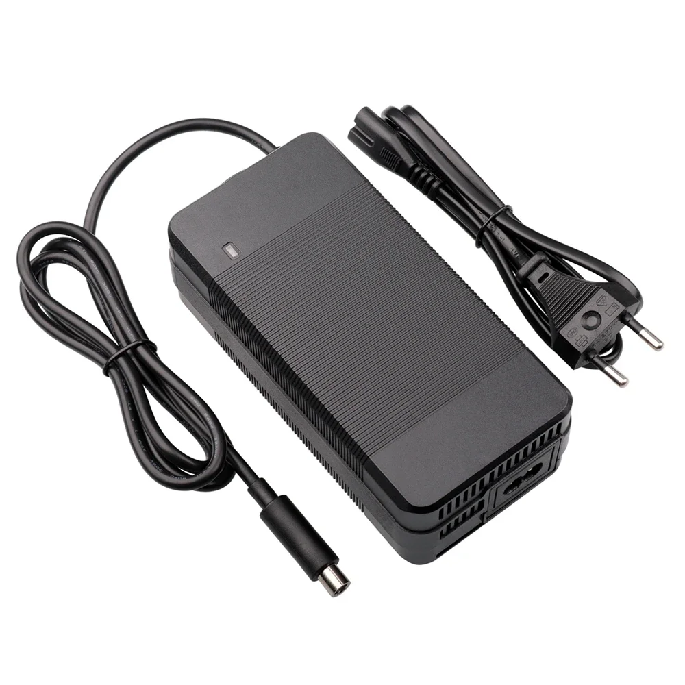 42V 4A Smart Lithium Battery Charger for 36V 48V Li-ion Battery Pack Fast Charging Strong Heat Dissipation