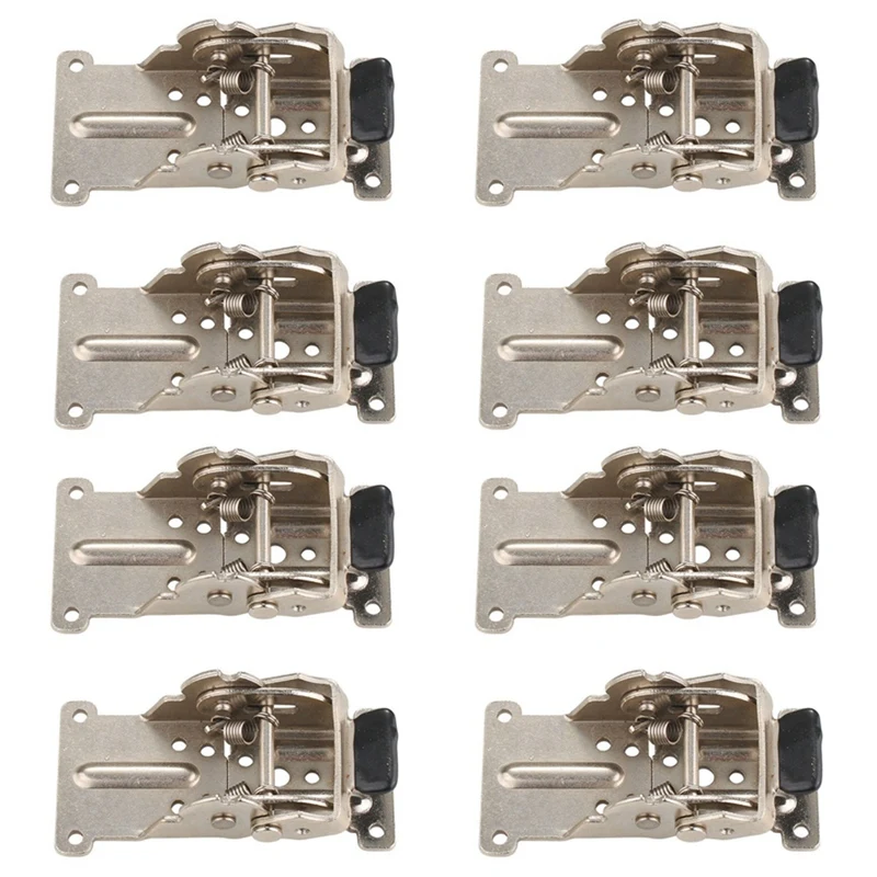 

8PCS 0-90-180 Degree Self-Locking Folding Hinge Table Legs Silver Folding Coffee Table Furniture Hardware Cabinet Hinge