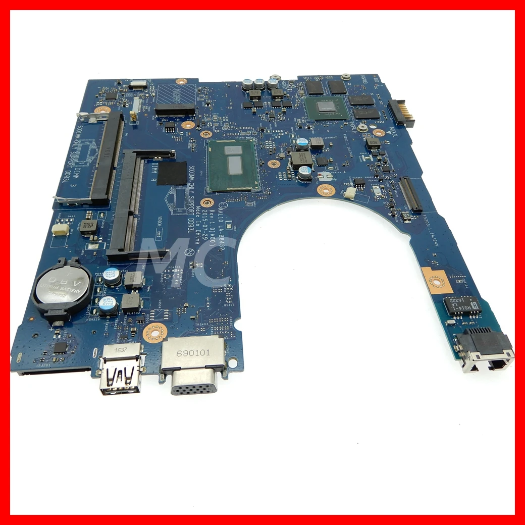 Placa-mãe Portátil para Dell Inspiron La-b843p Mainboard 3458 3558 5458 5558 5758 Cpu i3 i5 I74th 5ª Geração Cpu Gt820m Gt920m Gpu - Imagem 2
