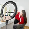 22" LED Light Rings 3200-6500K Color Temperature 0-100% Brightness With 2M Power Cable Lamp For Make Up/Photo Studio Shooting 1