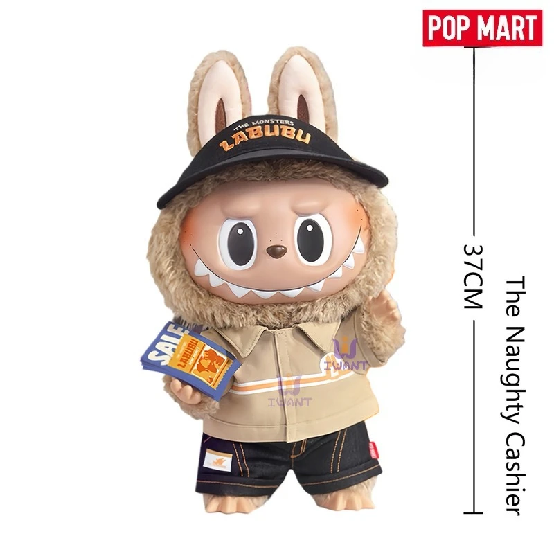 POPMART Labubu The Naughty Cashier 37cm Doll Weird Flavor
