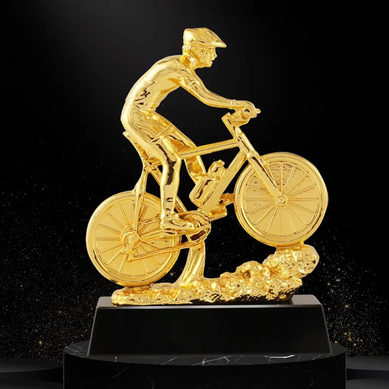 Trofeo Di Calcio In Resina, Bici Da Strada, Trofeo Sportivo, Souvenir Personalizzato, Decorazione Regalo Artigianale Per Pendolari, Trofeo Generale De
